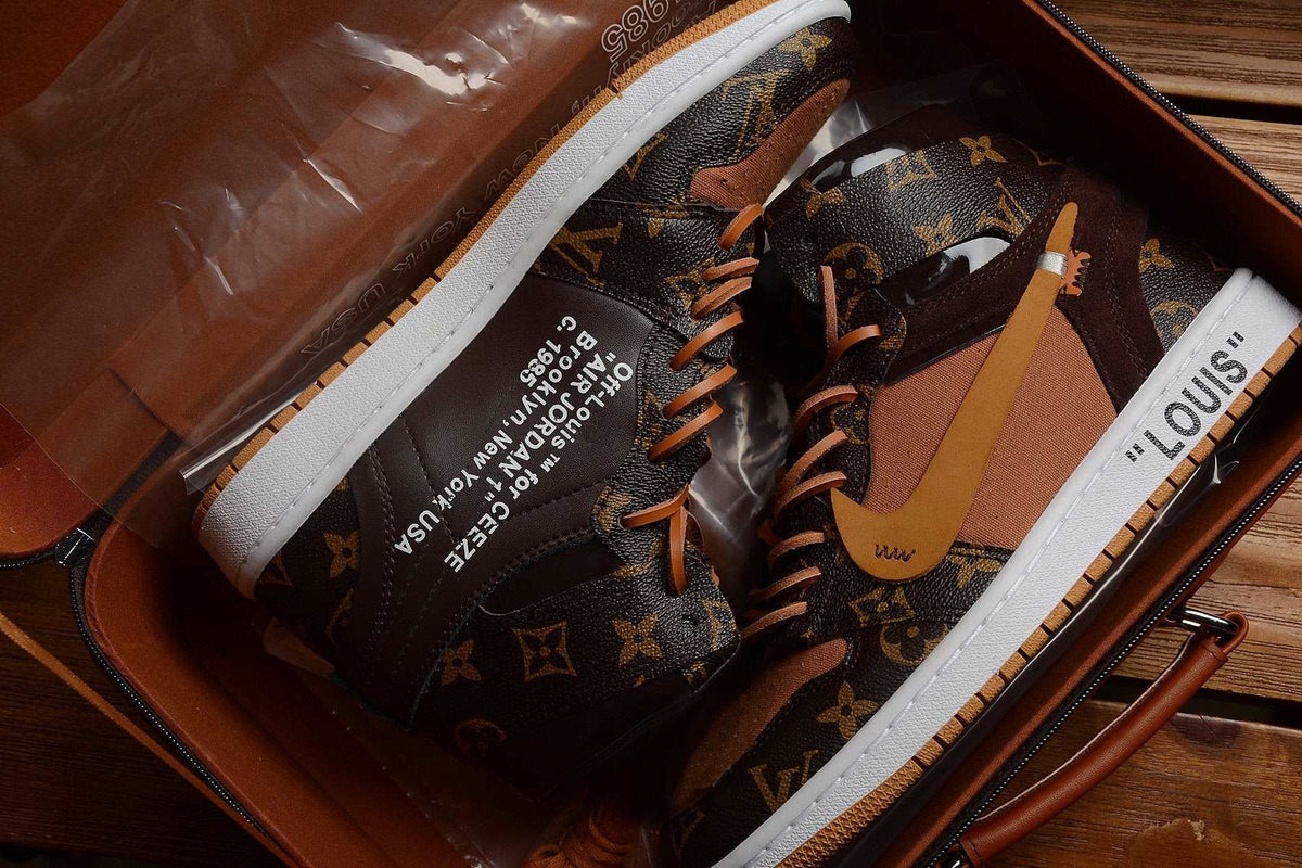 Custom Air Jordan OFF-LOUIS LV – oicustom