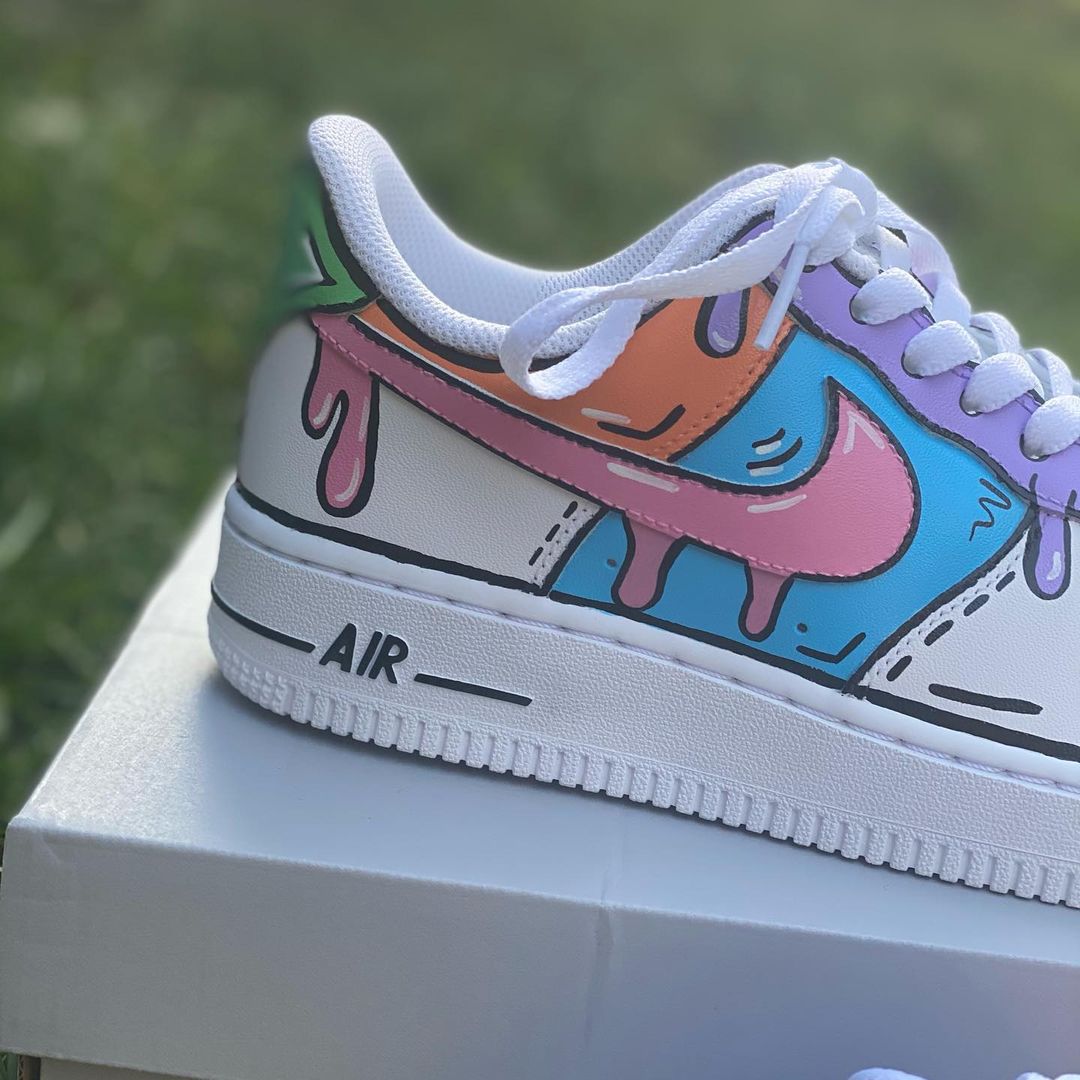 Nike Custom Air Force 1 "Chill Cartoon Drippy" Shoes