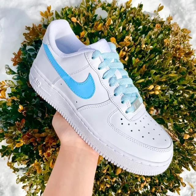 air force 1 painted blue