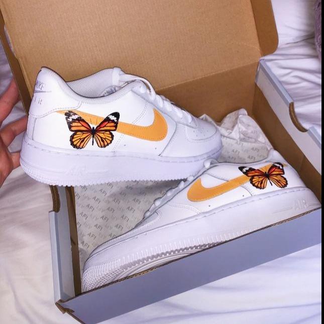 orange butterfly air force 1