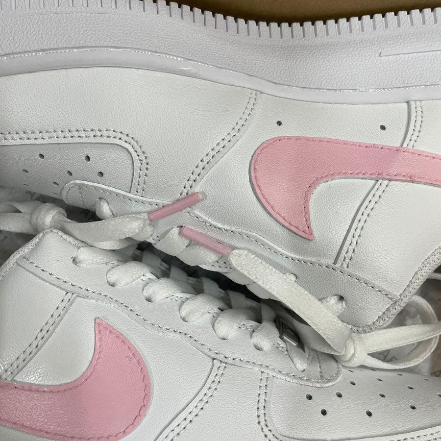 custom air force 1 pink swoosh