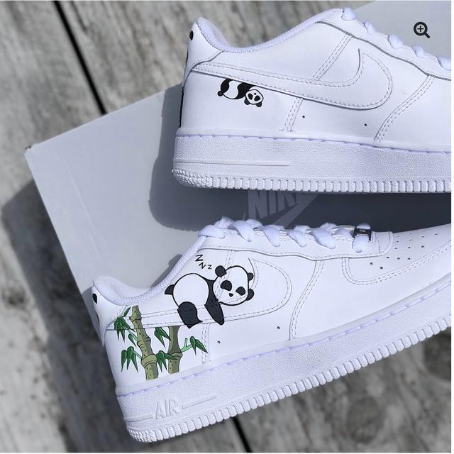 Panda Air Force 1 Custom  Air force 1 custom, Air force 1, Air force