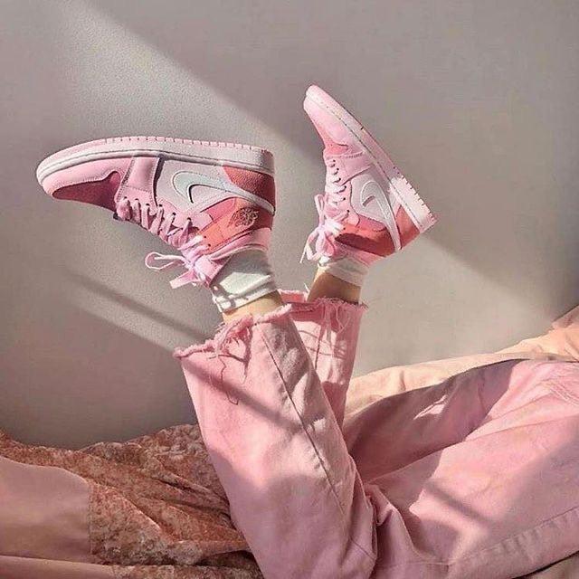 Pink Personalized Air Jordans Custom Air Jordan Baby Pink