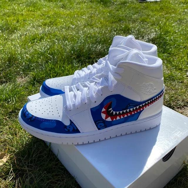 custom bape jordan 1