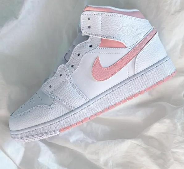 glossy baby pink air jordan 1