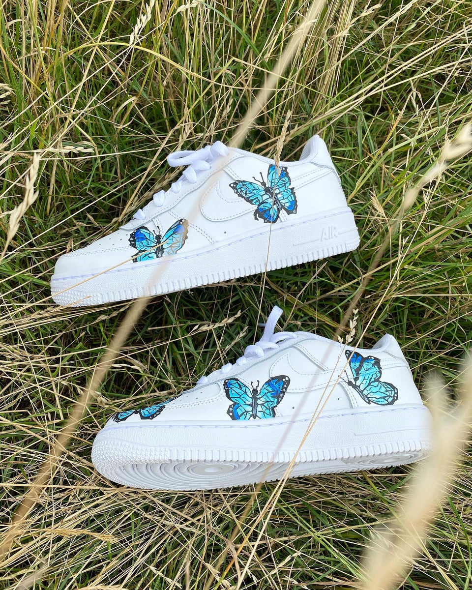 custom nike air force 1 butterfly