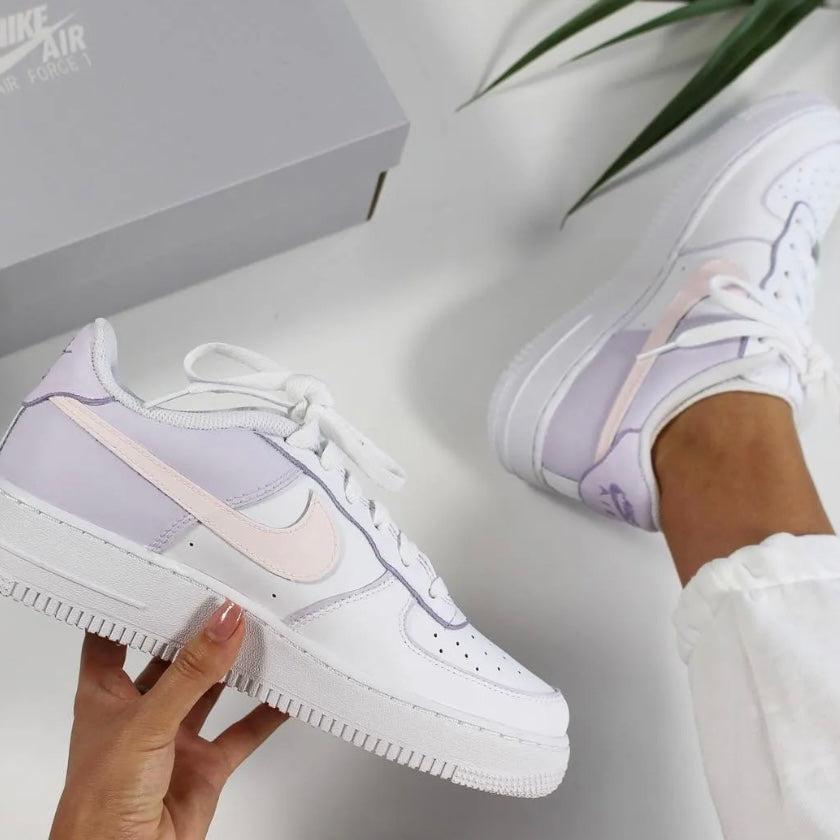 custom purple air force 1