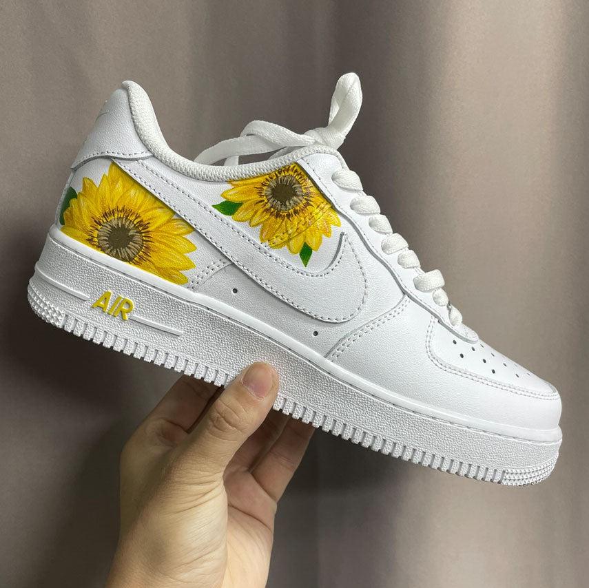 custom nike air force 1 sunflower