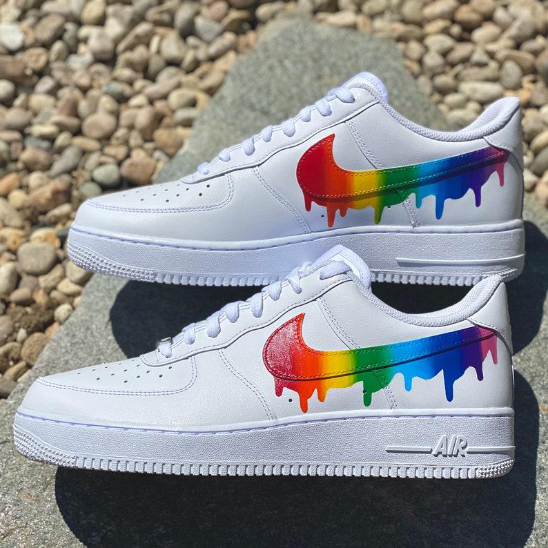 nike air force 1 rainbow drip