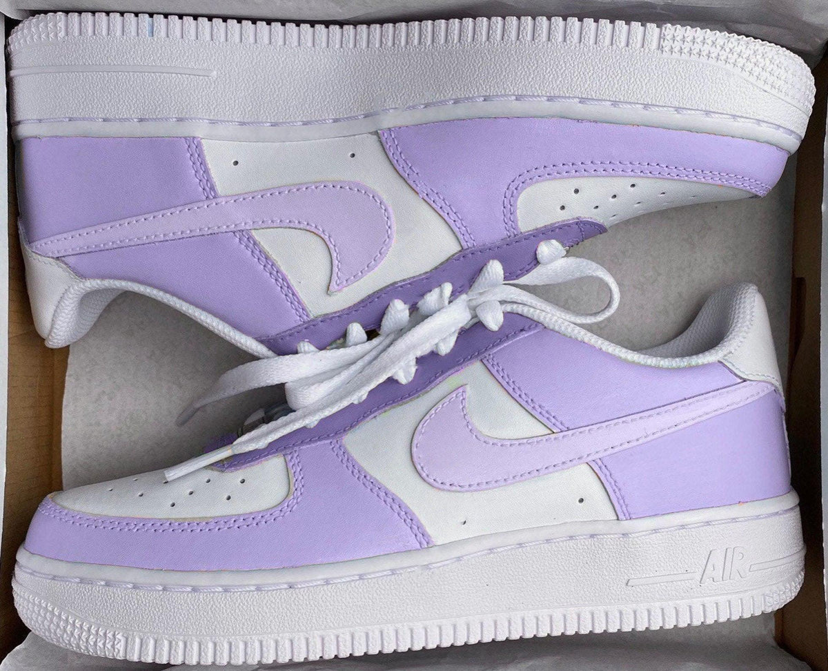 Nike Air Force 1 Purple Colour Block – oicustom