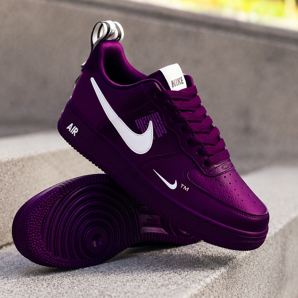 Hand Painted Purple Custom Air Force 1 Sneakers-oicustom