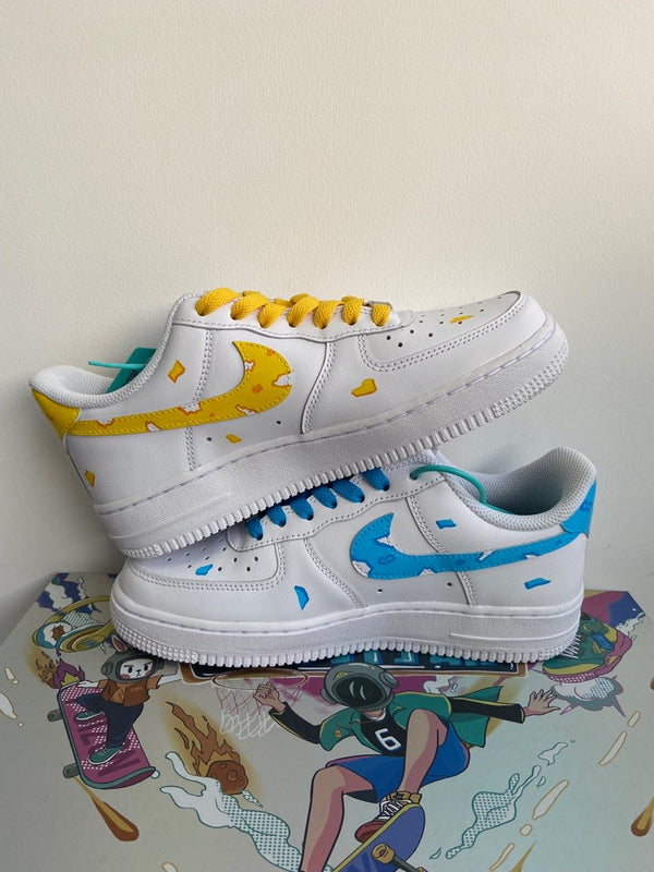 Custom Air Force 1 White With Tom And Jerry Cartoon Pattern-oicustom