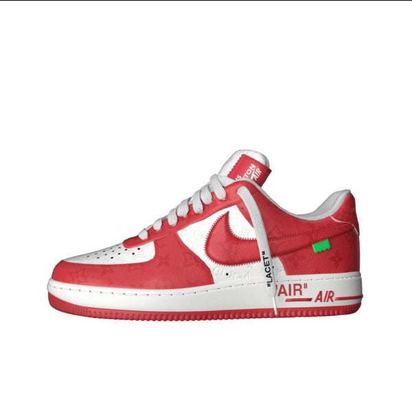 Logo Print Air Force 1 Low Comet Red-oicustom