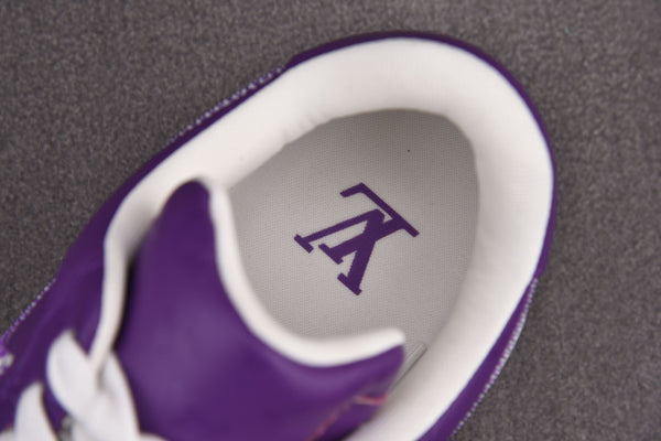 VIRGIL ABLOH Logo Air Force 1 low Purple-oicustom