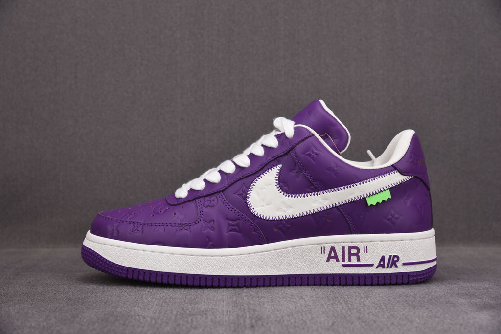 VIRGIL ABLOH Logo Air Force 1 low Purple-oicustom