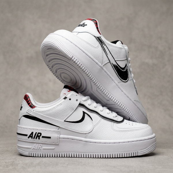 Custom Hand Painted Black & White Air Force 1 Sneakers-oicustom