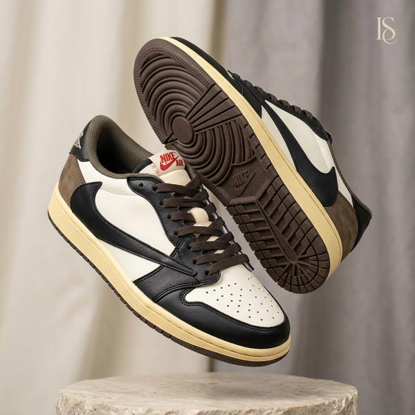 Hand Painted Mocha Custom Low Top Sneakers-oicustom