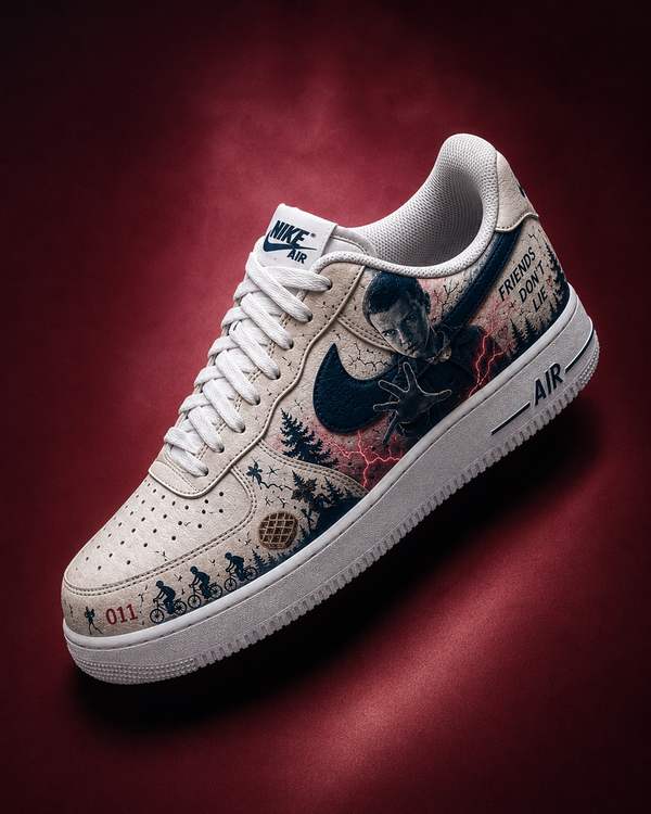 Hand Painted Custom Stranger Things Air Force 1 Sneakers-oicustom
