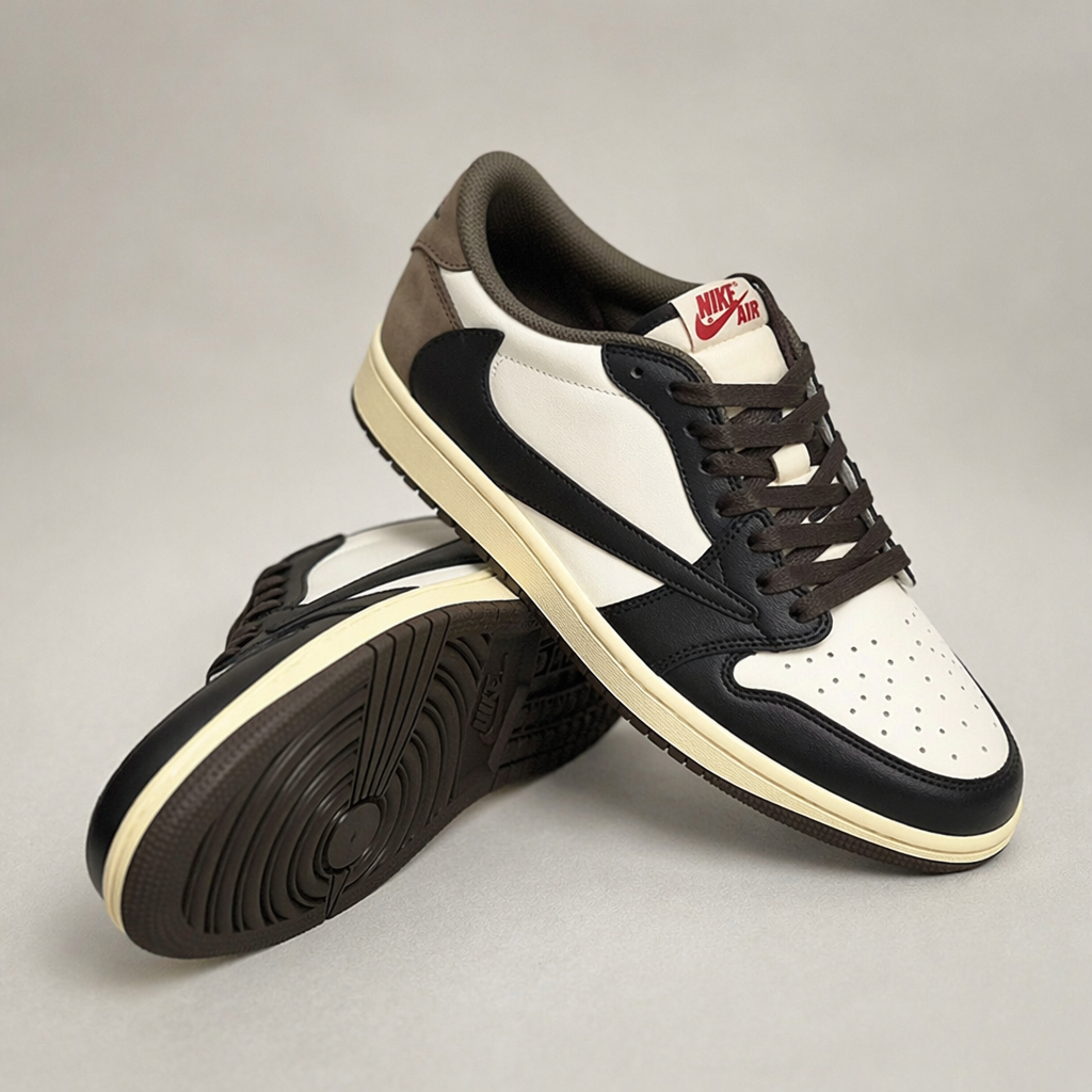Hand Painted Mocha Brown Custom Unisex Sneakers