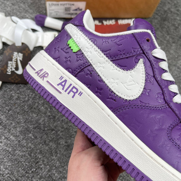 Logo Print Air Force 1 low Purple-oicustom