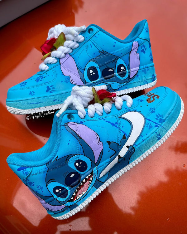 Hand Painted Stitch Custom Air Force 1 Sneakers-oicustom