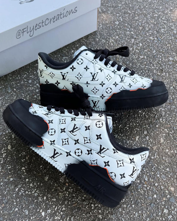 Custom Hand Painted Monogram Air Force 1 Sneakers-oicustom