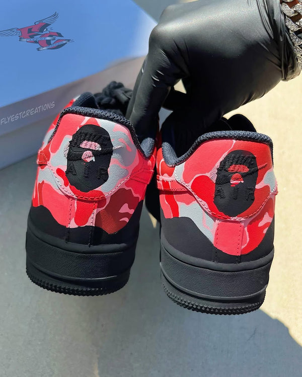 Hand Painted Camo Custom Air Force 1 Sneakers-oicustom