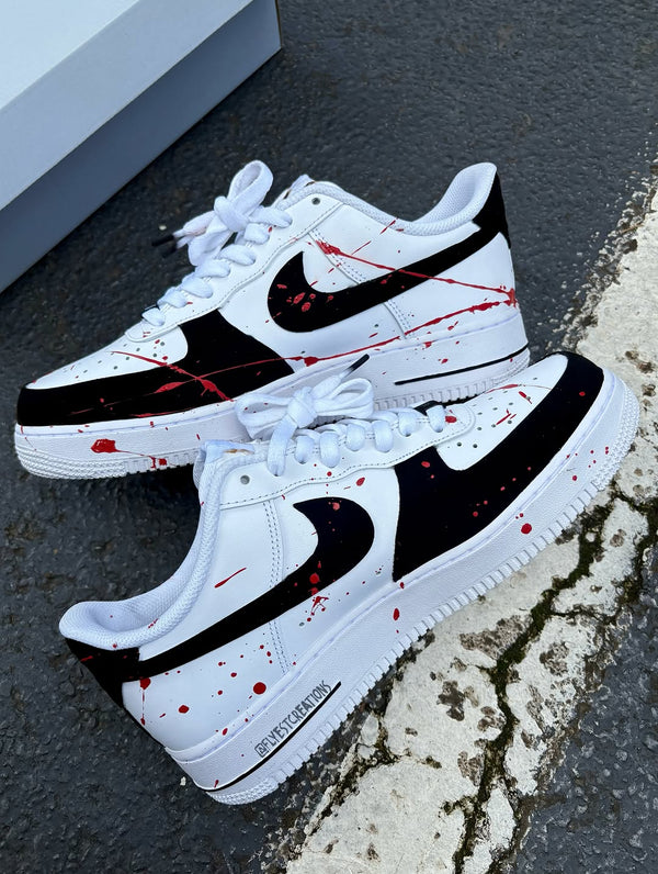 Hand Painted Terrifier Custom Air Force 1 Sneakers-oicustom