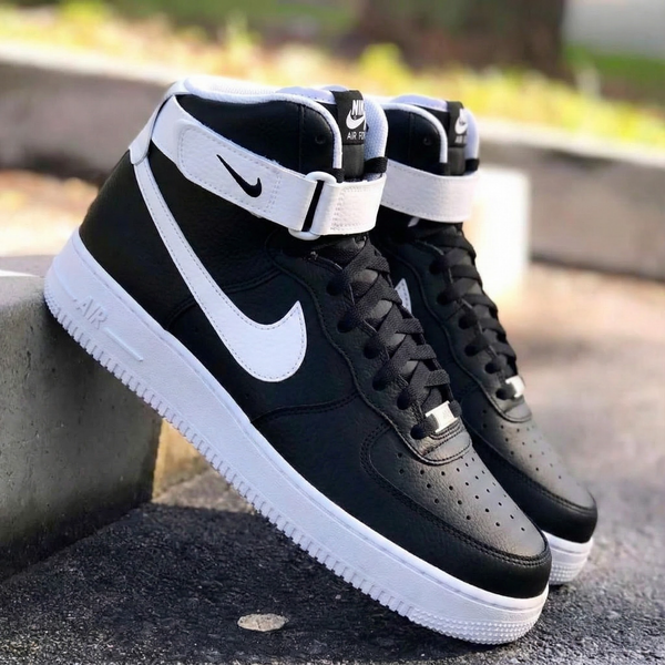 Custom AF 1s Shoes Black White Classic Design-oicustom