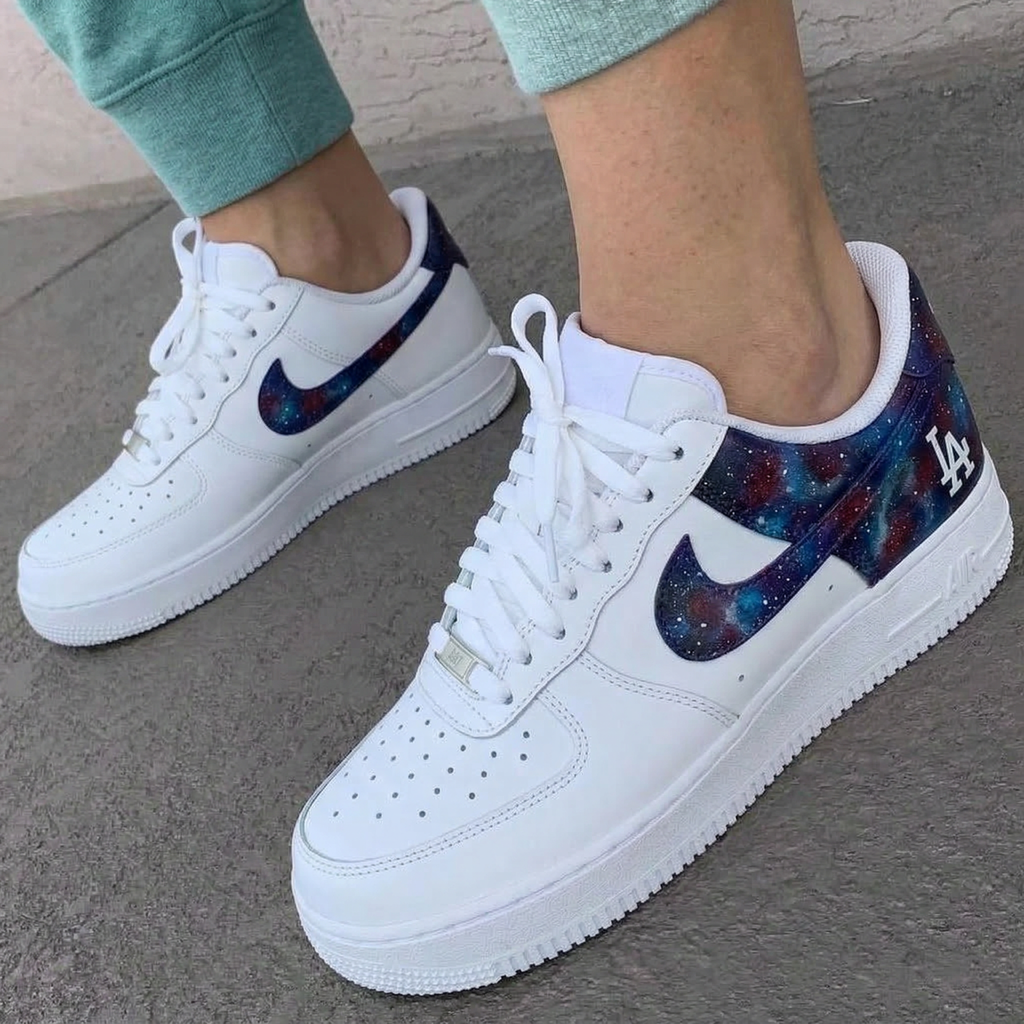 Custom AF 1s Shoes Galaxy LA Logo-oicustom