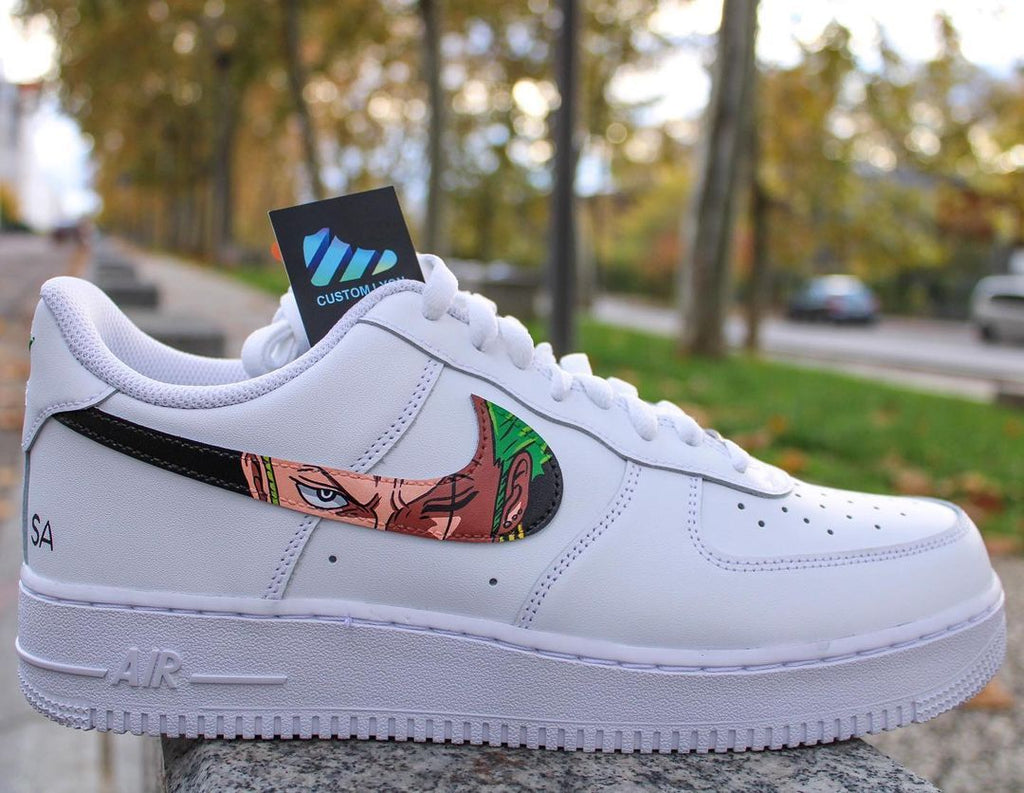 Custom AF 1s Shoes Iconic White One Piece Character Design-oicustom