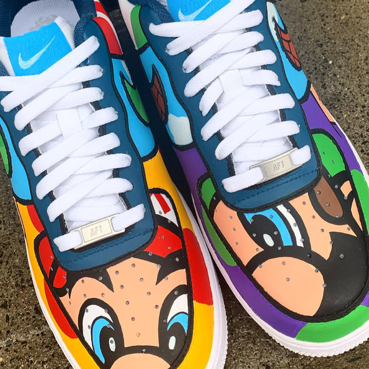 Custom AF 1s Shoes Multicolor Cartoon Pattern-oicustom