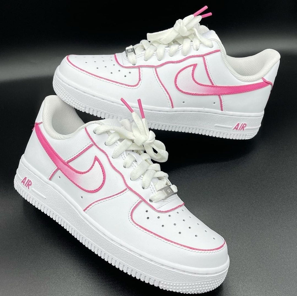 Custom AF 1s Shoes Pink Accents-oicustom