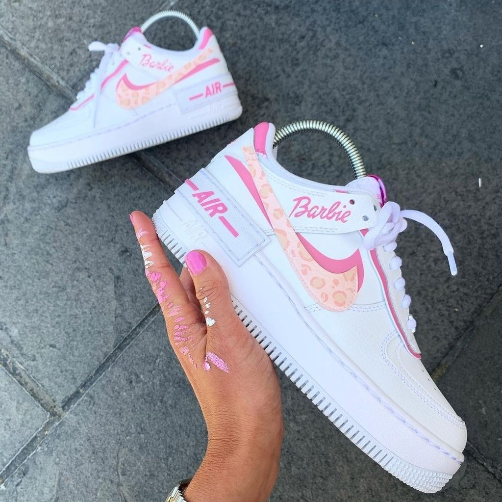 Custom AF 1s Shoes Pink Barbie Pattern-oicustom