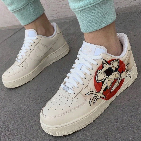 Custom AF 1s Shoes Stranger Things Red Demogorgon-oicustom