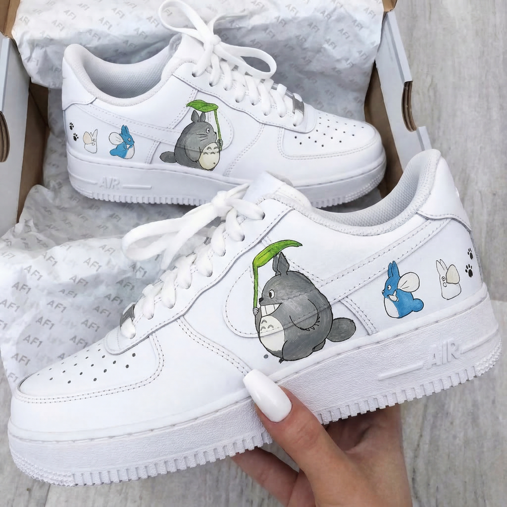Custom AF 1s Shoes Totoro Cartoon Characters-oicustom