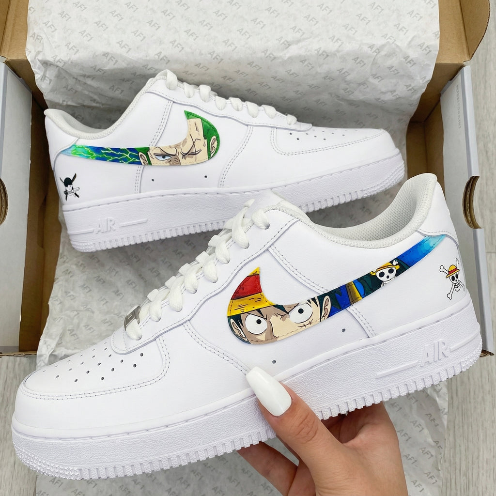 Custom AF 1s Shoes with One Piece Theme-oicustom