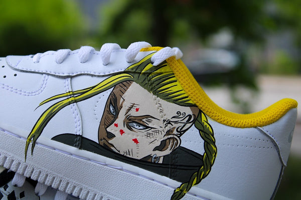 Custom AF 1s Shoes Yellow Anime Character Design-oicustom