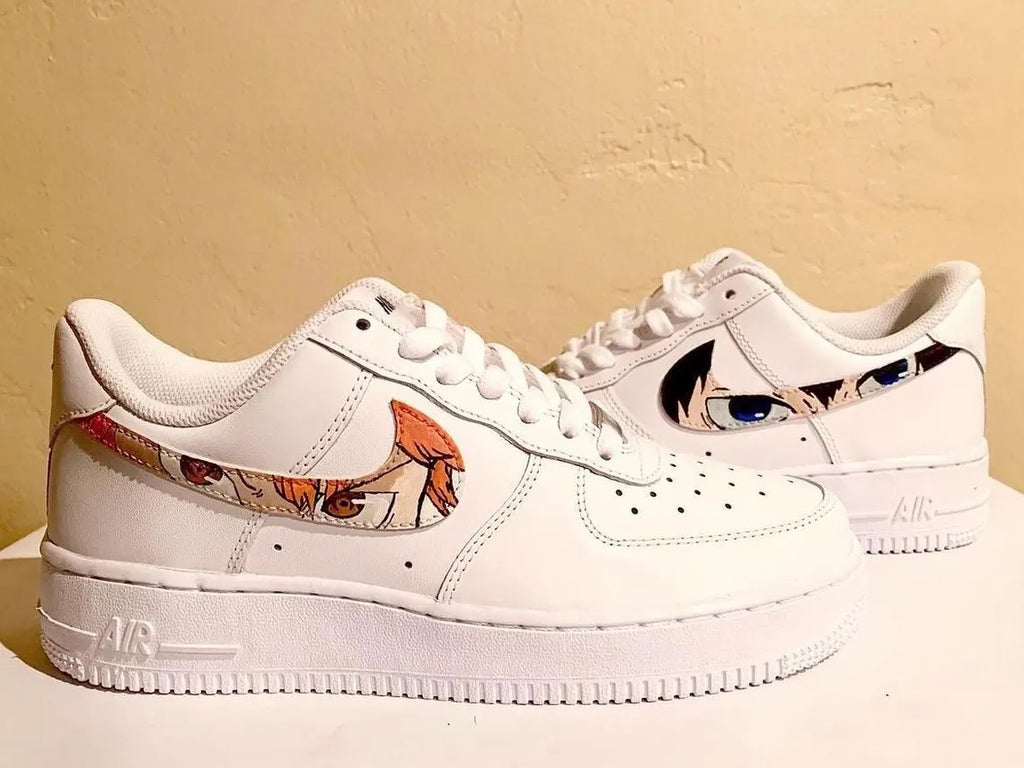 Custom Air Force 1 Anime Pattern Swoosh-oicustom