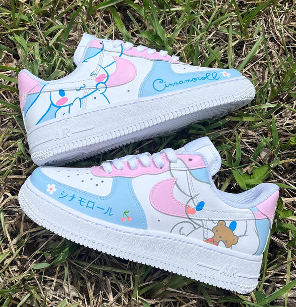 Custom Air Force 1 Baby Blue Pink Cinnamoroll Design-oicustom