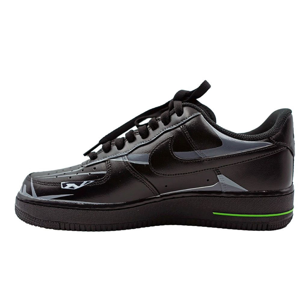 Custom Air Force 1 Black Lamborghini Logo Pattern-oicustom