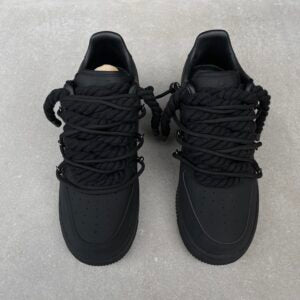 Custom Air Force 1 Black Red Sole-oicustom