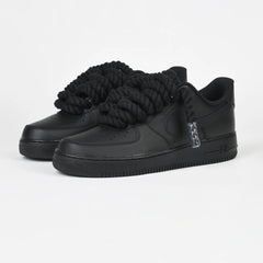 Custom Air Force 1 Black Rope Design-oicustom