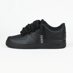 Custom Air Force 1 Black Rope Design-oicustom