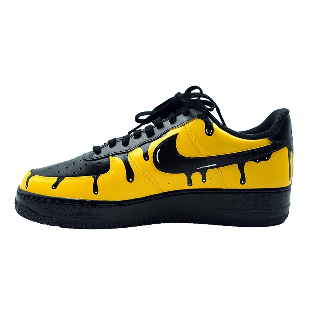 Custom Air Force 1 Black Yellow Lamborghini Theme-oicustom