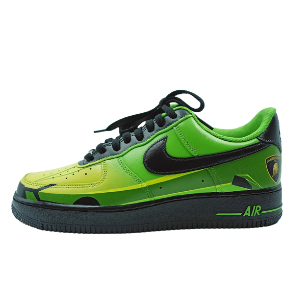 Custom Air Force 1 Green Lamborghini Design-oicustom