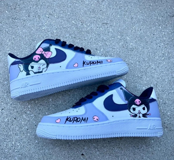 Custom Air Force 1 Light Purple Kuromi Design-oicustom
