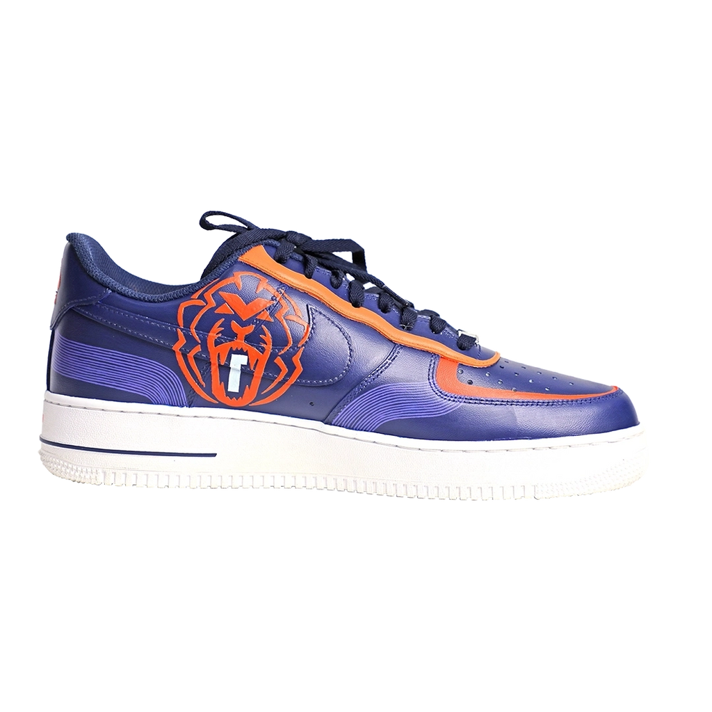 Custom Air Force 1 Purple Orange Lion Abstract Graphic-oicustom