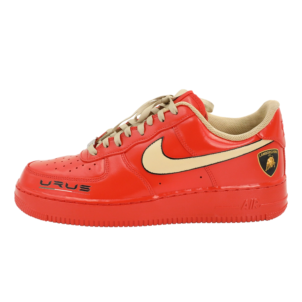 Custom Air Force 1 Red Lamborghini Design-oicustom