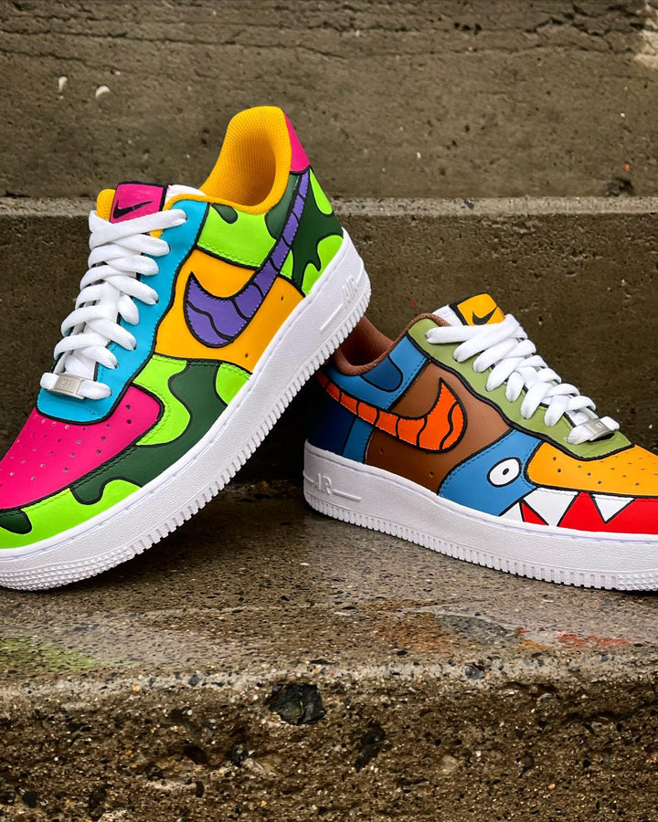 Custom Air Force 1 Shoes Multicolor Cartoon Pattern-oicustom